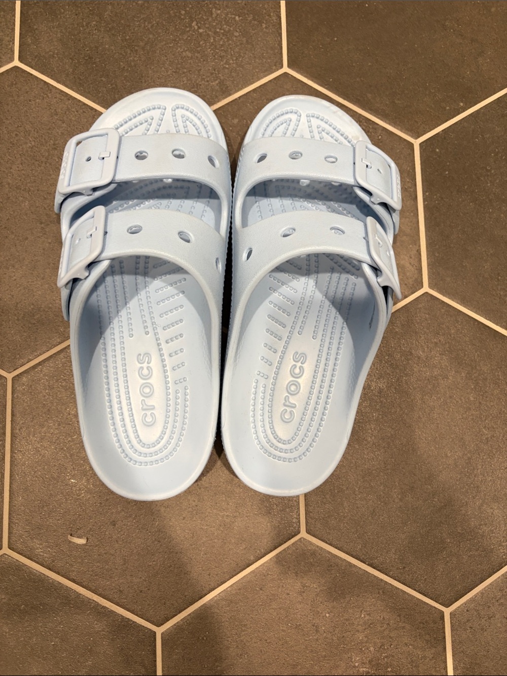 CROCS Women's Saturday Sandal Size 7 in Light Blue